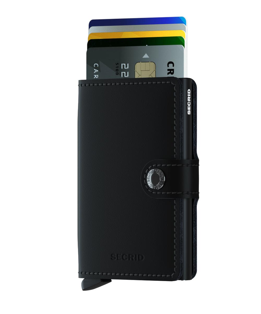ארנק עור סקריד Secrid Miniwallet בצבע שחור שחור