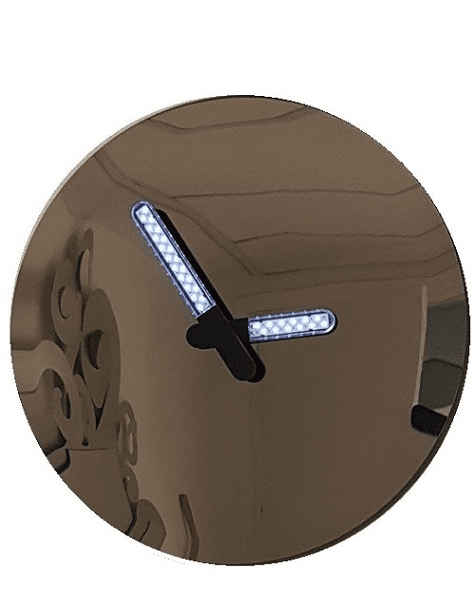 שעון קיר עם מחוגי LED בקוטר: 40 ס"מ