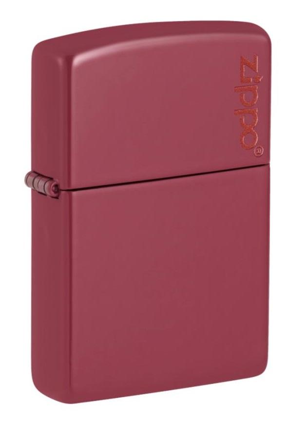 זיפו אדום מטאלי עם לוגו ZiPPO