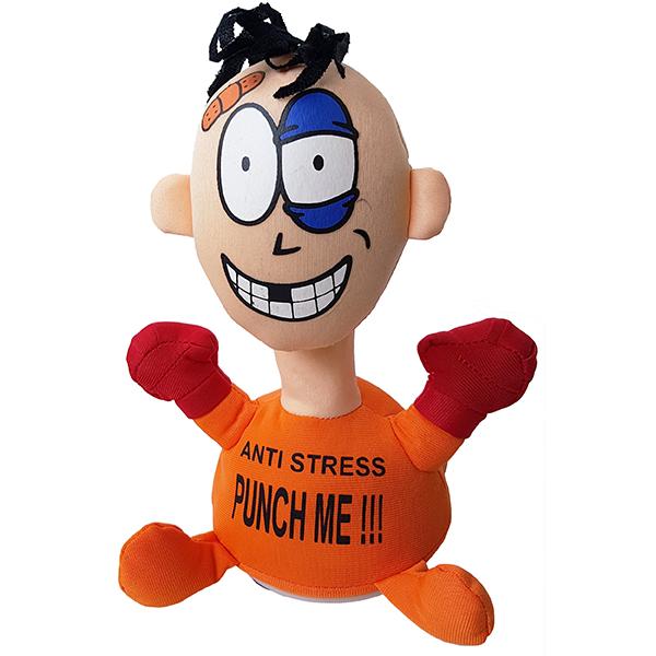 בובה להפגת מתחים לשולחן העבודה (כתום)