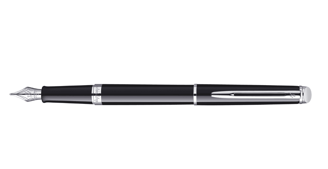 עט נובע ווטרמן המישפר Waterman Hemisphere לקה שחורה וכסף