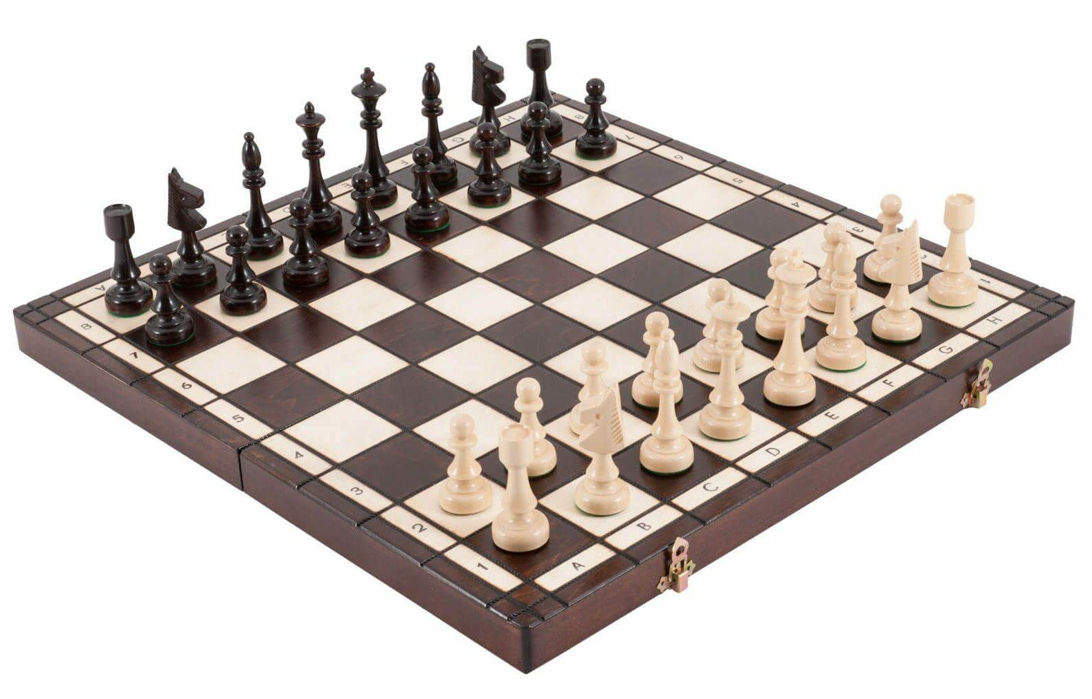 ערכת שחמט מתקפלת דקורטיבית מעץ – קלאב CLUB CHESS 48