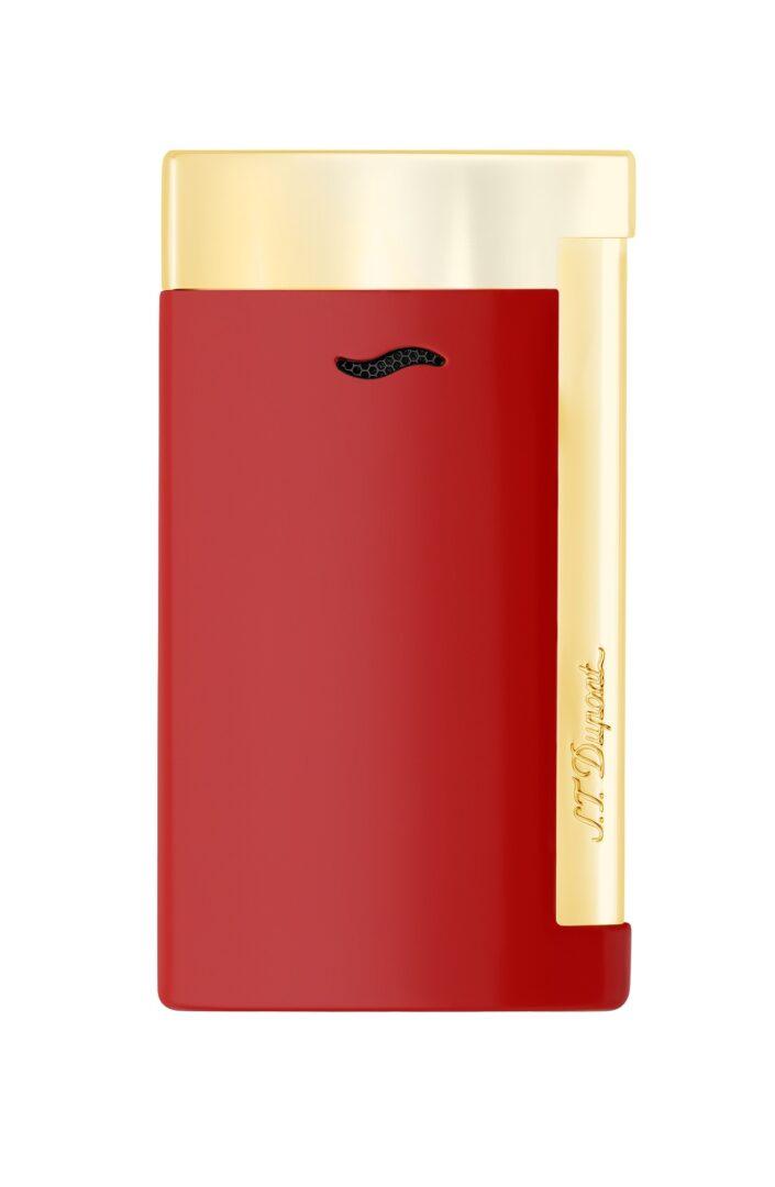 מצית דופון S.T. Dupont – "שבע הדקיק" SLIM 7 בורדו זהב