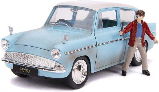 דגם מכונית פורד אנגליה 1959 עם דמות הארי פוטר Jada Toys