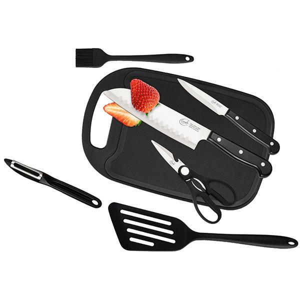 סט 7 חלקים "Comida" למטבח כולל סכין שף, סכין חיתוך, תרווד ועוד