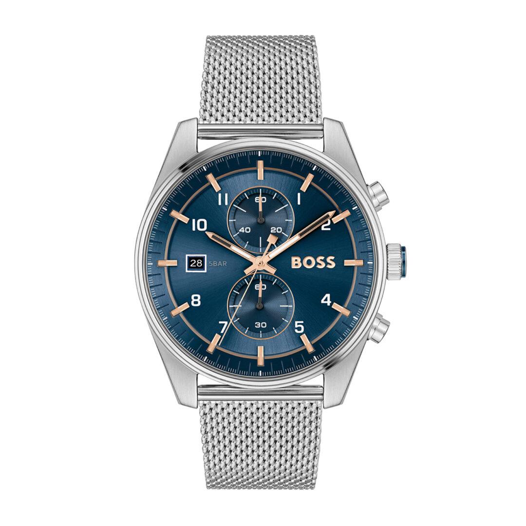 שעון יד לגבר –  HUGO BOSS Skytraveller 1514149 – יבואן רשמי