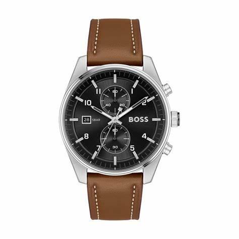 שעון יד לגבר – HUGO BOSS  Skytraveller יבואן רשמי