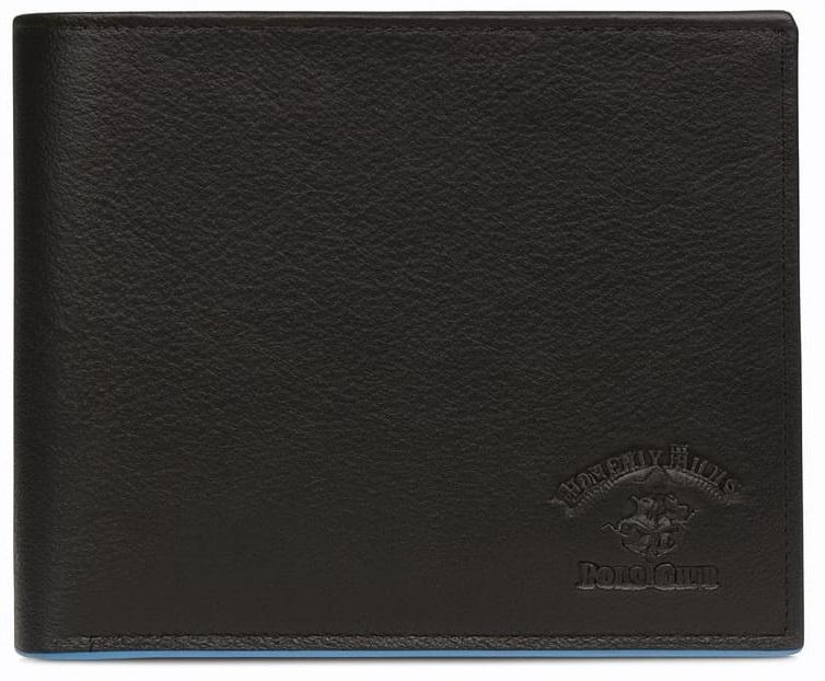 ארנק עור שחור Beverly Hills Polo Club עם תא למטבעות
