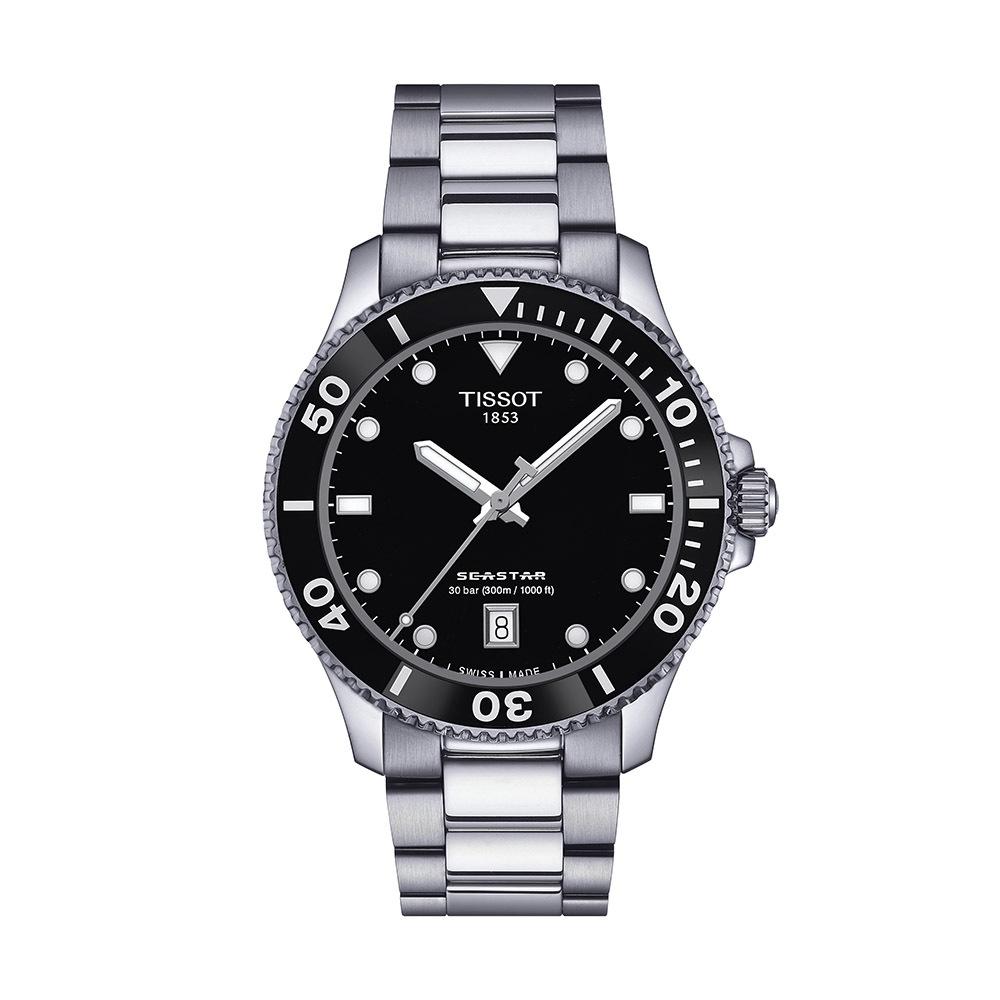שעון יד טיסו סי סטאר 1000 TISSOT Seastar 1000 Black Dial