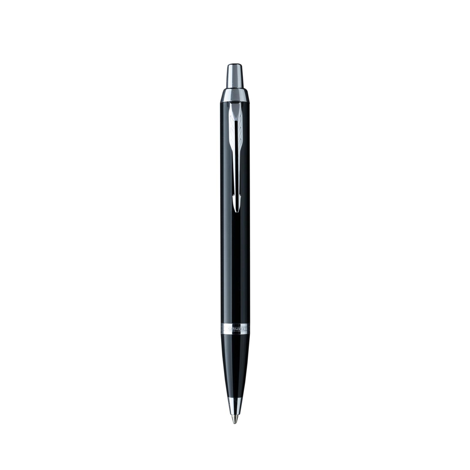 עט פרקר כדורי Parker IM שחור מבריק עם עיטורים מוכספים