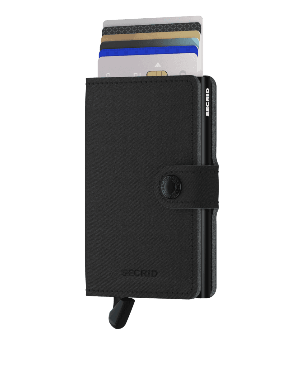 ארנק דמוי עור סקריד Secrid Miniwallet בצבע שחור