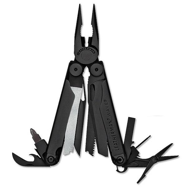כלי רב תכליתי לדרמן וויב מושחם Leatherman Wave Black