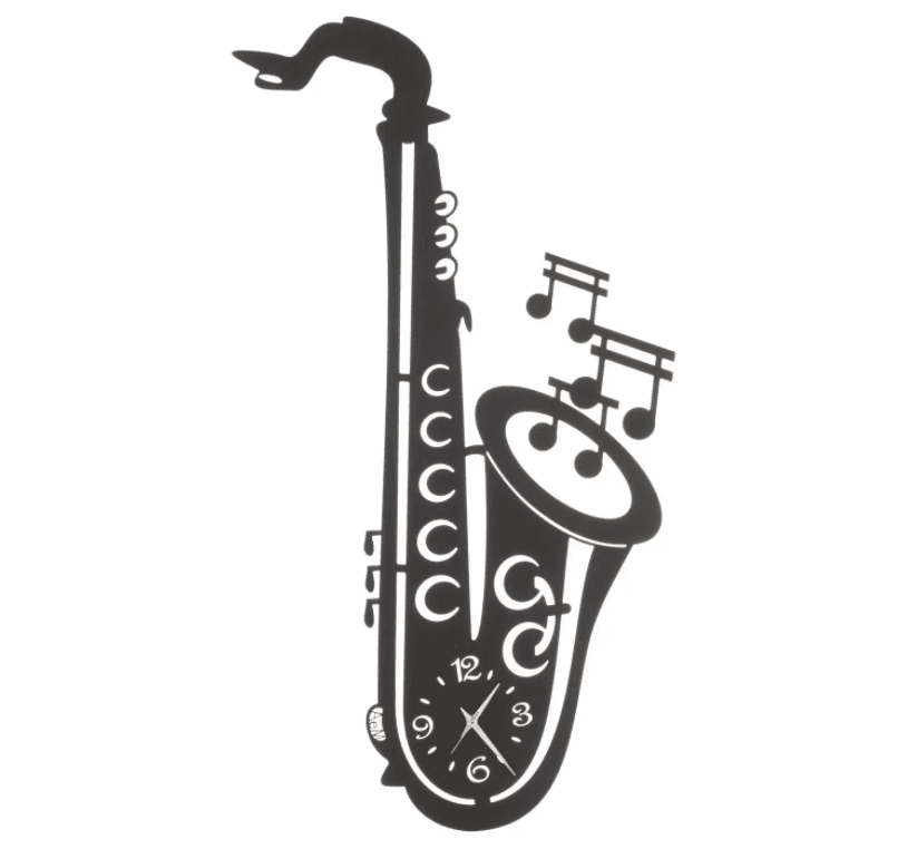 שעון קיר אומנותי SAX סקסופון