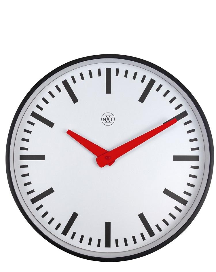 שעון קיר ניוקאסל מחוגים באדום NEXTIME הולנד
