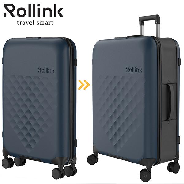 מזוודה מתקפלת גדולה ("29) רולינק FLEX 360 SPINNER בכחול