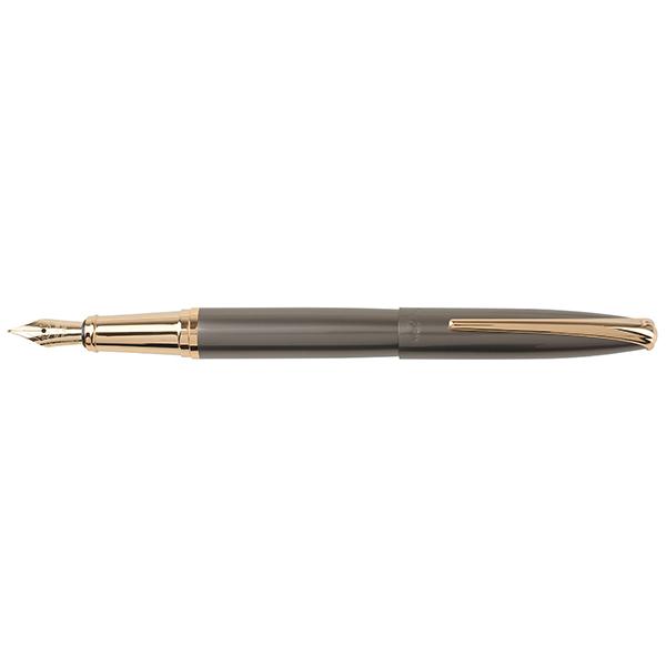 עט נובע X-Pen פנינסולה טיטניום/אפור מטאלי וזהב 18K