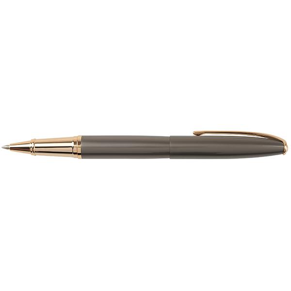 עט רולר X-Pen פנינסולה טיטניום/אפור מטאלי וזהב 18K