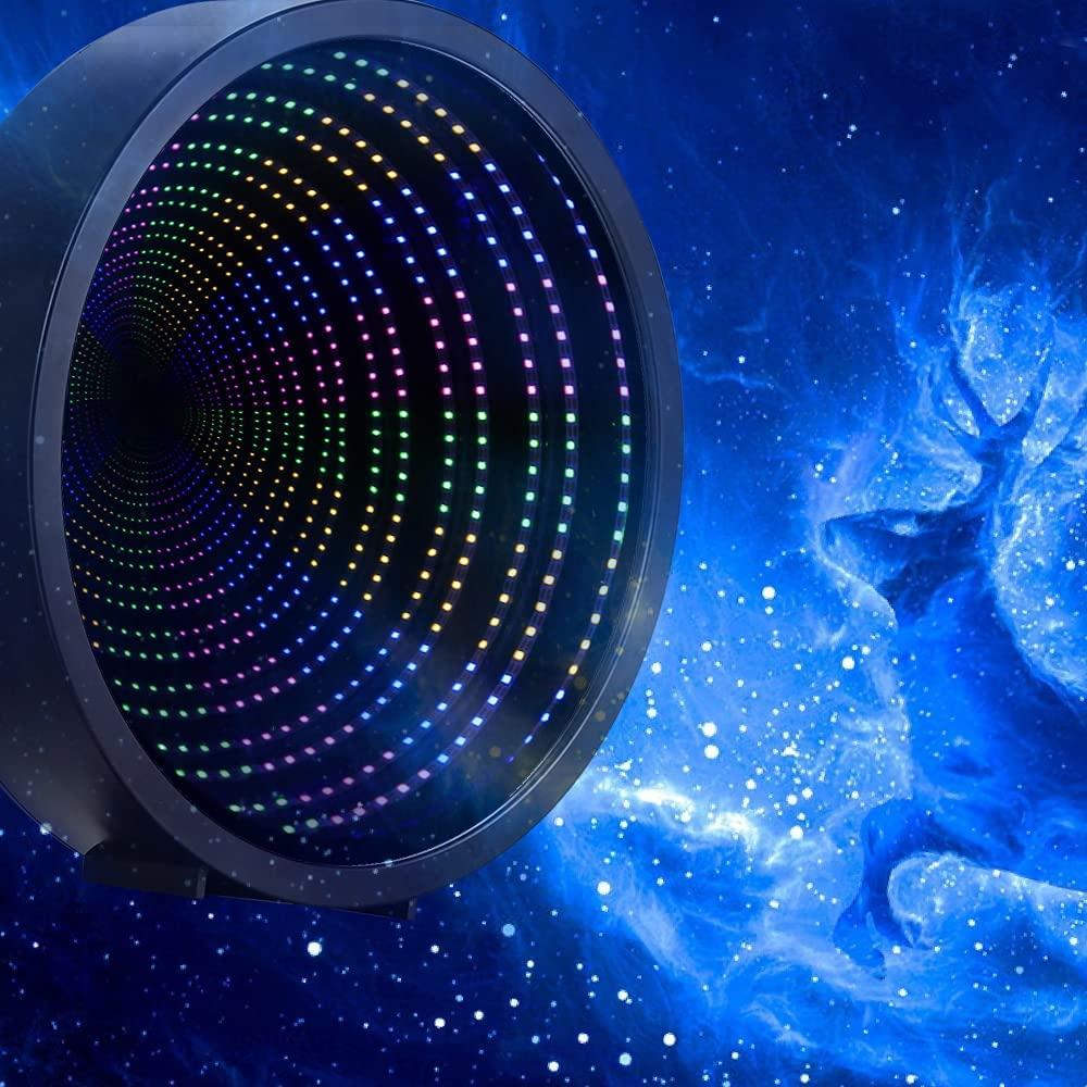 מנורת אינפיניטי גם מראה, גם תאורת אווירה, ומנהרת אור אינסופית