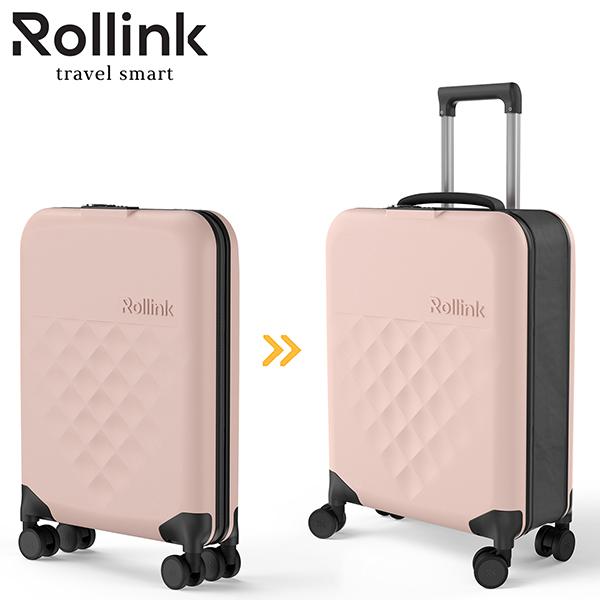 מזוודת Rollink FLEX 360 SPINNER רולינק (21") ורוד