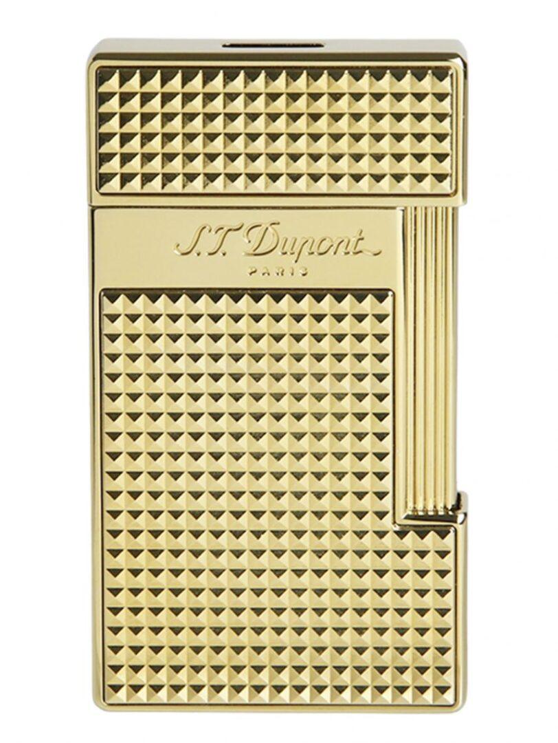 מצית דופון S.T. Dupont סלים SLIM זהב בגימור יהלום