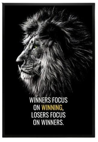 פוסטר מתכת ייחודי "מנצחים Winners"