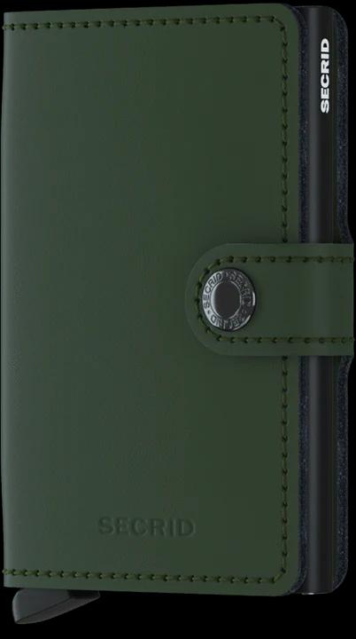 ארנק עור סקריד Secrid Miniwallet בצבע ירוק ושחור