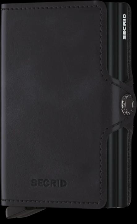 ארנק עור Twin סקריד Secrid Miniwallet מעור שחור מיושן