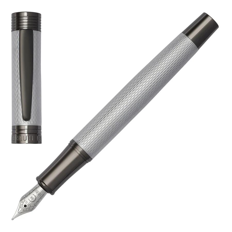 CERRUTI 1881 עט נובע כרום בגימור יהלום מסדרת Zoom Diamond