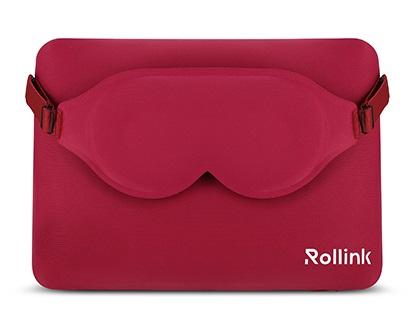 כרית ויסקו עם כיסוי לעיניים מבית Rollink רולינק אדום