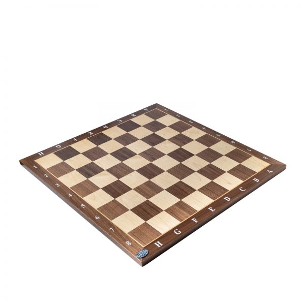 לוח שחמט מקצועני מעץ אגוז ומייפל