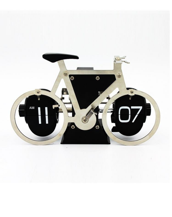 שעון פליפ (FLIP) שולחני בעיצוב אופניים