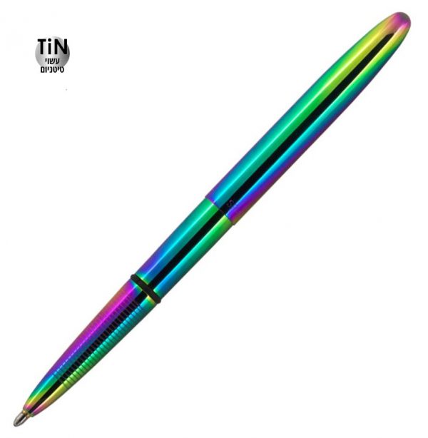 עט חלל ספייספן טיטניום מעוצב כקליע מטאלי צבעוני