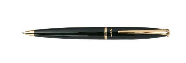 עט כדורי פנינסולה Peninsula מבית X-Pen שחור ועיטורי זהב 18K