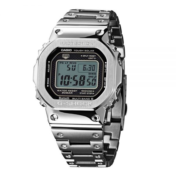 שעון יד ג'י-שוק דיגיטלי קלאסי כסוף GMW-B5000GD-9D בלוטות'