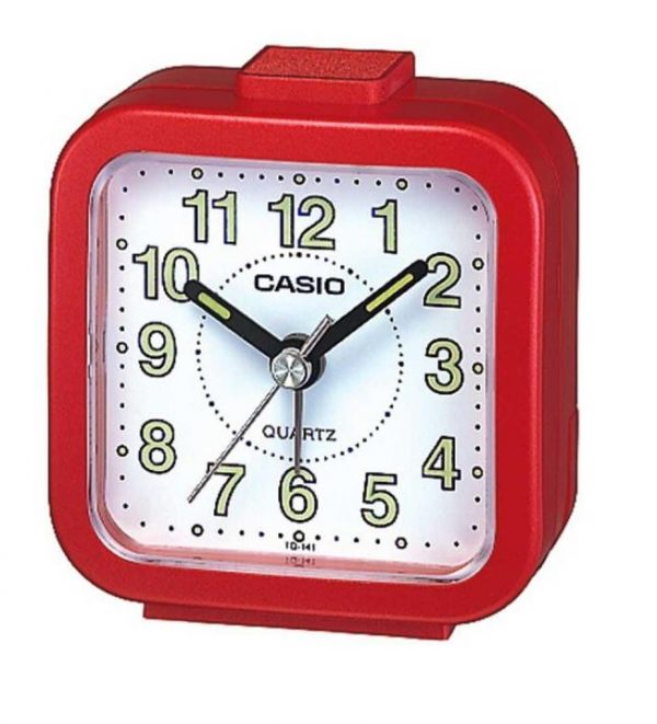 שעון מעורר אנלוגי אדום קסיו CASIO TQ-141-4