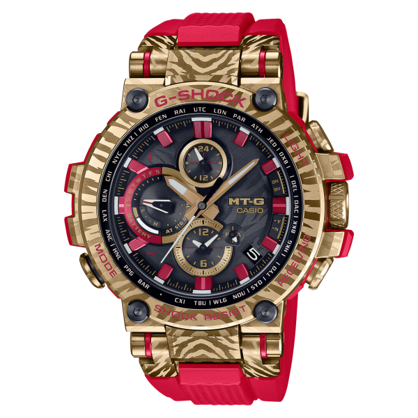 שעון ג’י-שוק אנלוגי אדום זהב בלוטות’ MTG-B1000CX-4A