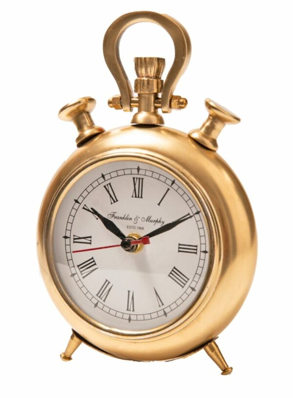 שעון שולחני זהוב קלאסי - דגם פרנקלין