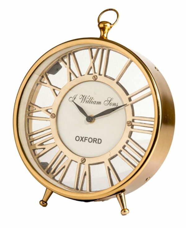 שעון שולחני זהוב קלאסי - דגם אוקספורד