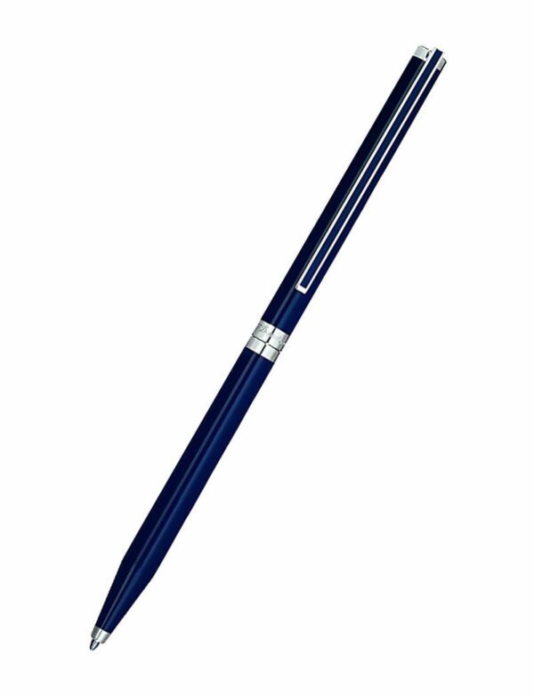 עט כדורי דופון S.T. Dupont לקה סינית כחולה Classique Blue and Palladium Ballpoint Pen